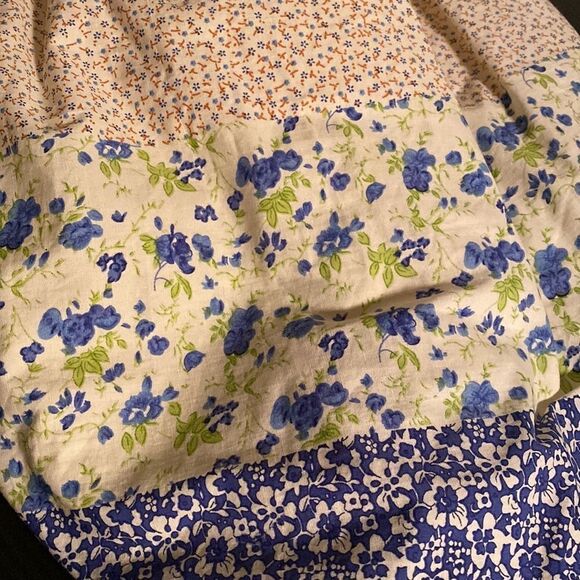 Shrawanti Girl’s Yellow & Blue Floral Long Dress - Picture 6 of 6